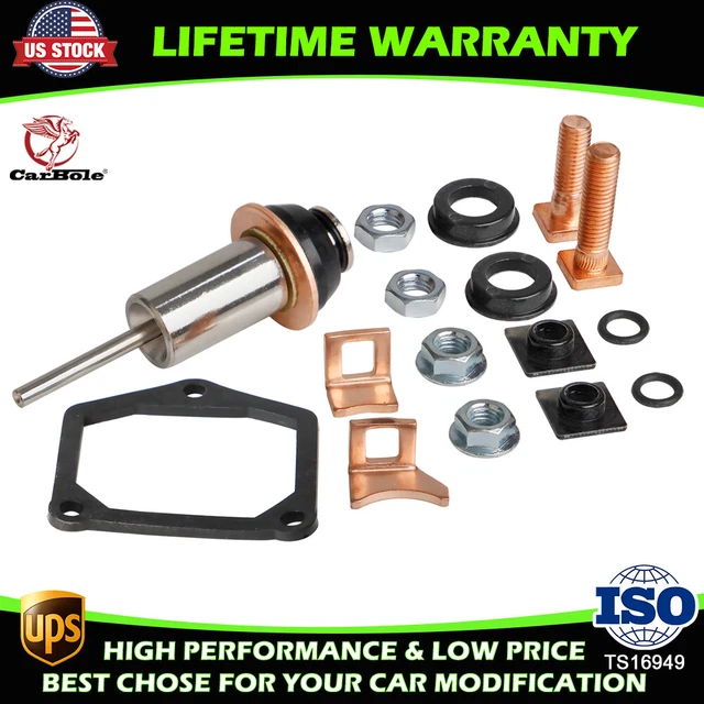 STARTER SOLENOID REPAIR Rebuild Kits Plunger Contacts Set For Toyota