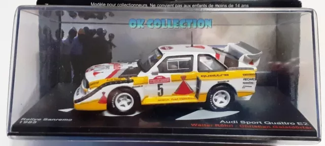 1:43 AUDI SPORT QUATTRO E2 - Rallye Sanremo 1985 - W. Rohrl / C. Geistdorfer