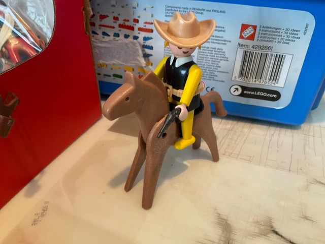 Playmobil Western – Chariot Intendance Sudiste – Caroline Du Sud – Pièces Repeintes