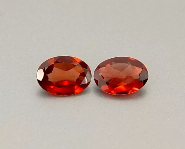 SHOLA Echt 1,90 Ct Natürlicher Rosa Rot Rhodolith Granat Paar aus Ceylon