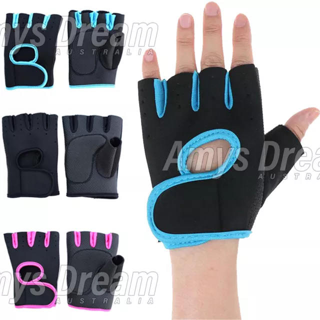 Premium Men Women Gym Gloves Exercise Training Workout Fitness Sports Gloves MEL