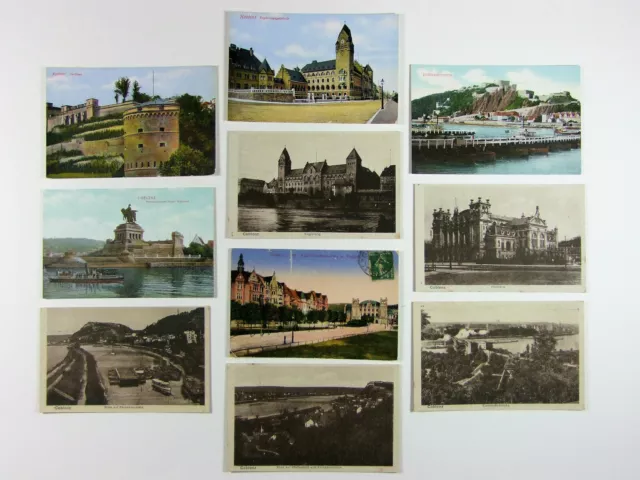 Schöne alte Postkarten Ansichtskarten - 10 verschiedene PK AK KOBLENZ Rhein /2
