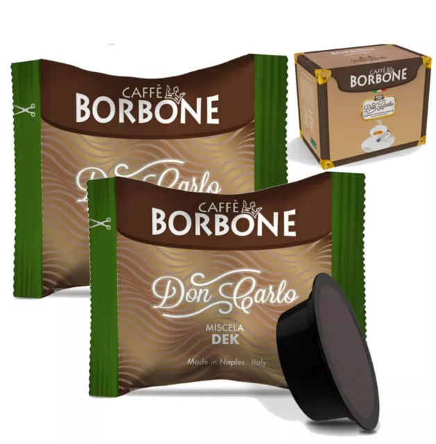 Capsule Caffè Borbone Decaffeinato Miscela DEK Don Carlo Compatibili A Modo Mio*