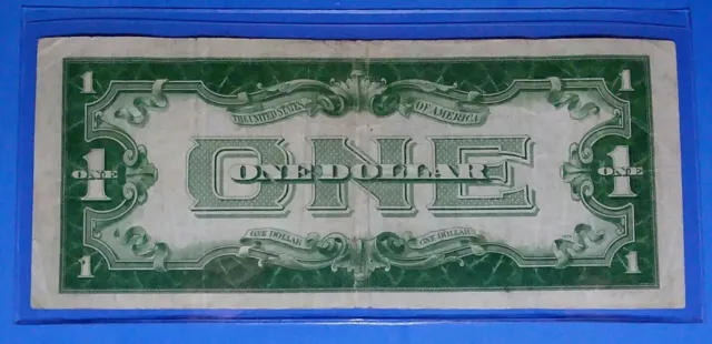 Fr.1601, 1928 A $1 Silver Certificate ! Funny Back! Vf.circ.! Old Us ! Nice !