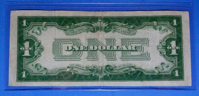 Fr.1601, 1928 A $1 Silver Certificate ! Funny Back! Vf.circ.! Old Us ! Nice !