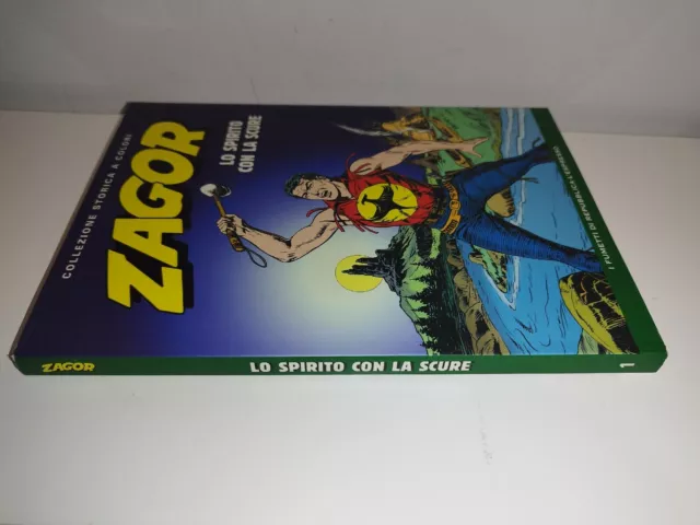 ZAGOR N.1 LO SPIRITO CON LA SCURE collezione storica colori pari Nuovo 2