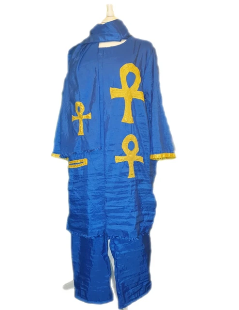 Abito Ankh 3 pezzi pantaloni viene fornito con corda da disegno in vita per un perfetto