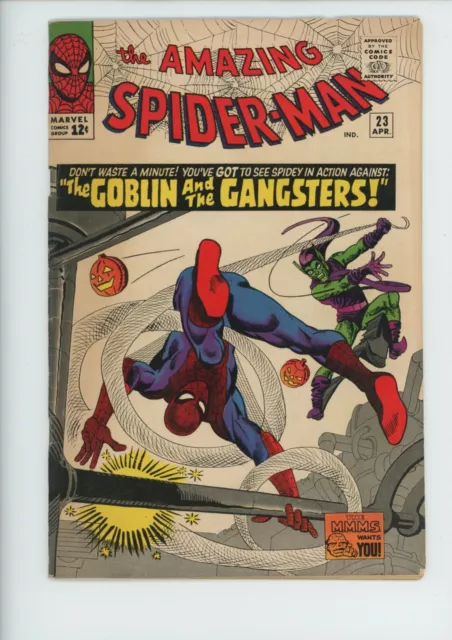 AMAZING SPIDER-MAN #23 Marvel comic book from 1965..3rd GREEN GOBLIN!...$124.95!