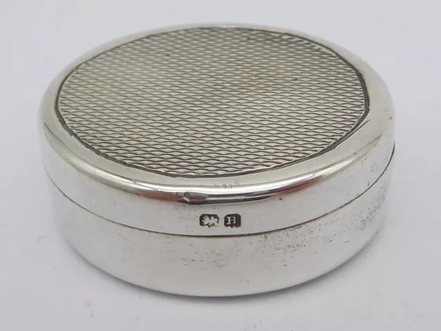 Smart Antique Art Deco Solid Sterling Silver Pill Box William Neale Ltd 1932