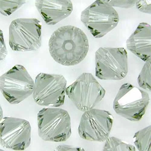 Job Lot 100 pcs BLACK DIAMON Genuine SWAROVSKI 4mm BICONE DEFECTIVE Crystal BEAD