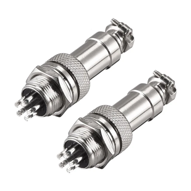 Aeronautico Connettore 12mm 5 Terminali 5A 300V GX12 Connettore 2 Paia