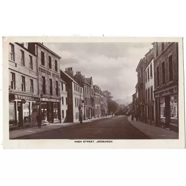 JEDBURGH High Street, Roxburghshire, RP Postcard by Easton Postally Used 1948