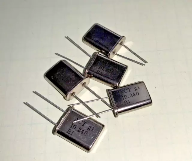 5 PCs  16 MHz HC49/U Quartz Crystal Resonator - UK SELLER