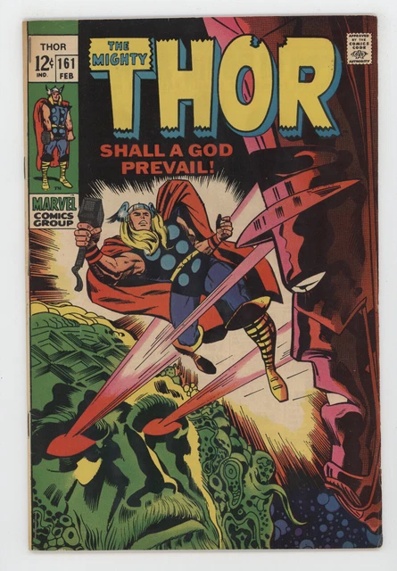 Mighty Thor 161 Marvel 1969 VF Stan Lee Jack Kirby Galactus Ego