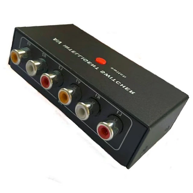 2 To 1 Channel RCA AV Car Switcher Splitter Input Signal Sources  Switched Parts