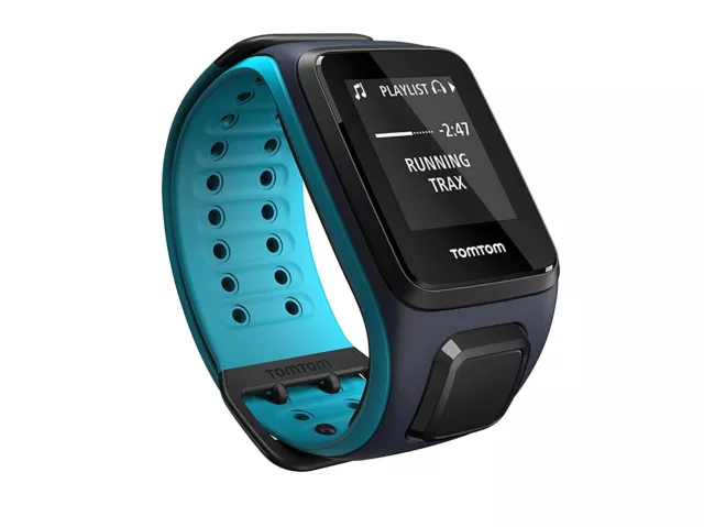 TomTom Runner 2 blau Multisport + Music Laufuhr L GPS-Tracking blue