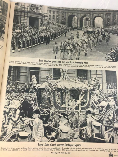 Royal Family - Queen Elizabeth 11 Coronation - Pix Magazine June 20, 1953 2