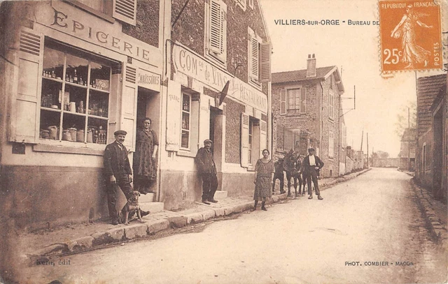 Cpa 91 Villiers On Barley / Tobacco Office / Grocery / Wine Trade / Restaurant