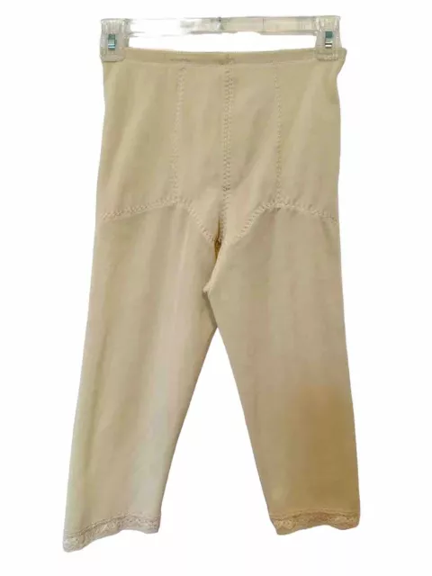 Subtract Vintage 80's Womens Size 30 Beige Pantsliner Firm Long Leg Girdle 2507