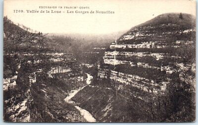 Postcard - Vallee de la Loue - Les Gorges de Nouailles - Franche-Comte, France