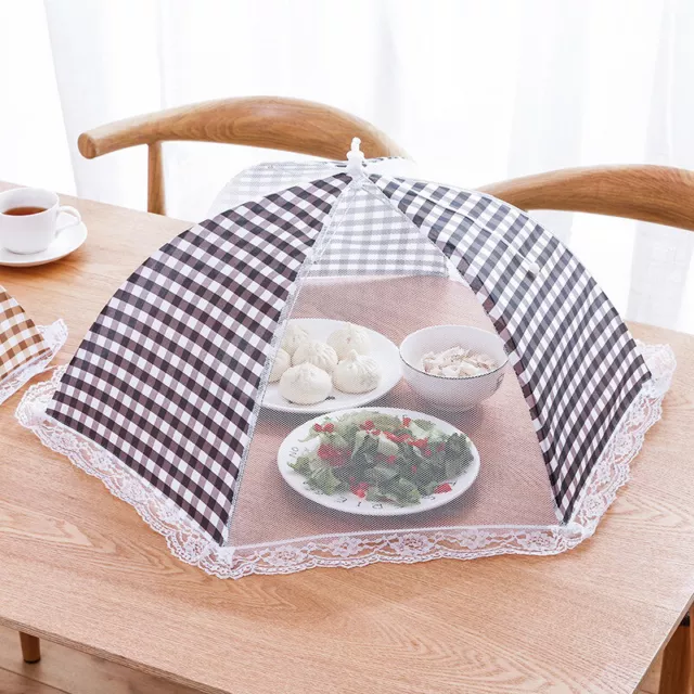 Portable Folding Table Food Cover Cutlery Cover Picnic Protective Net BII