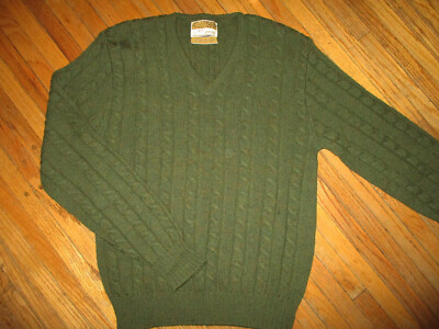 VTG JANTZEN WOOL V-NECK SWEATER Pure 