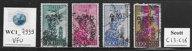 WC1_7999. TRIESTE FTT. 1948 OLIVE & CAMPIDOGLIO air set. Scott C13-C16. Used