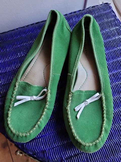 Lands end suede best sale loafers