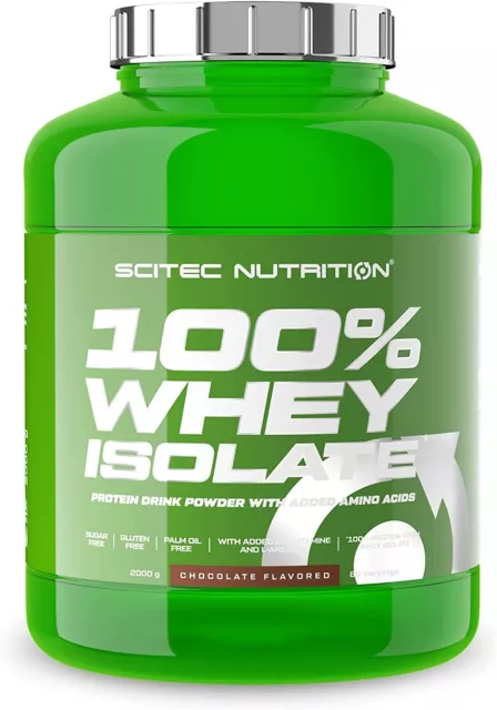 Scitec Nutrition 100% Whey Isolate 2Kg Protein Powder ISO Whey Zero Sugar NEW