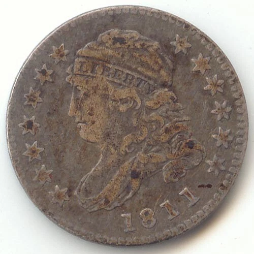 1811/09 Capped Bust Dime, Scarce Date, Decent VF