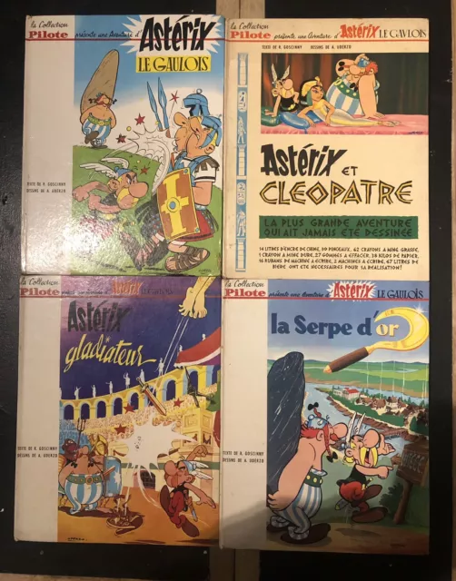 Lot 9 BD Astérix Dont 4 Pilote -RARE-Édition Originale-EO Bandes Dessinées 60/70