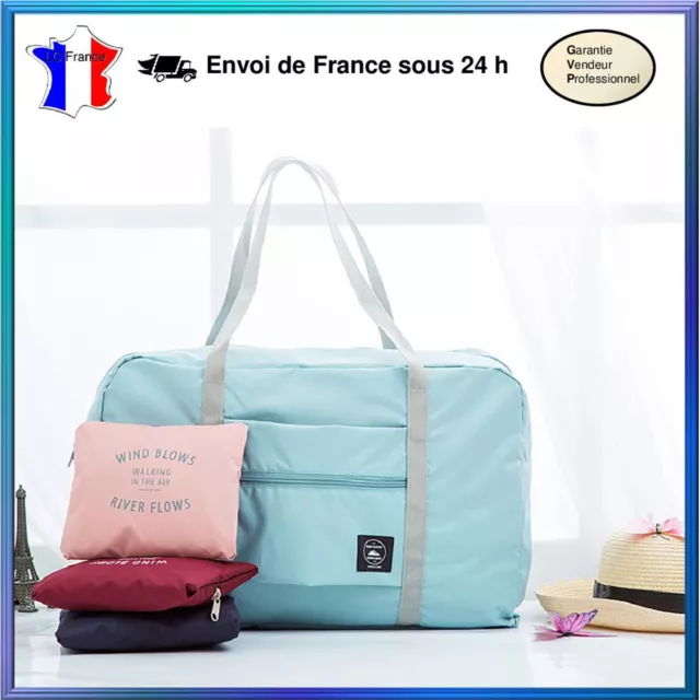 Sac de voyage pliable en nylon à grande capacité Sac de rangement pliant