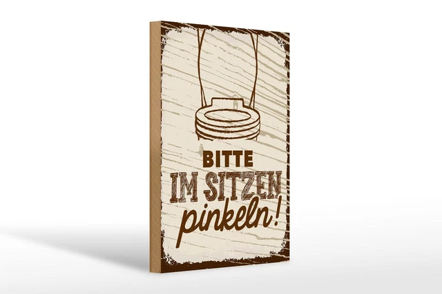 Schild Im Sitzen Pinkeln ZU VERKAUFEN! PicClick DE