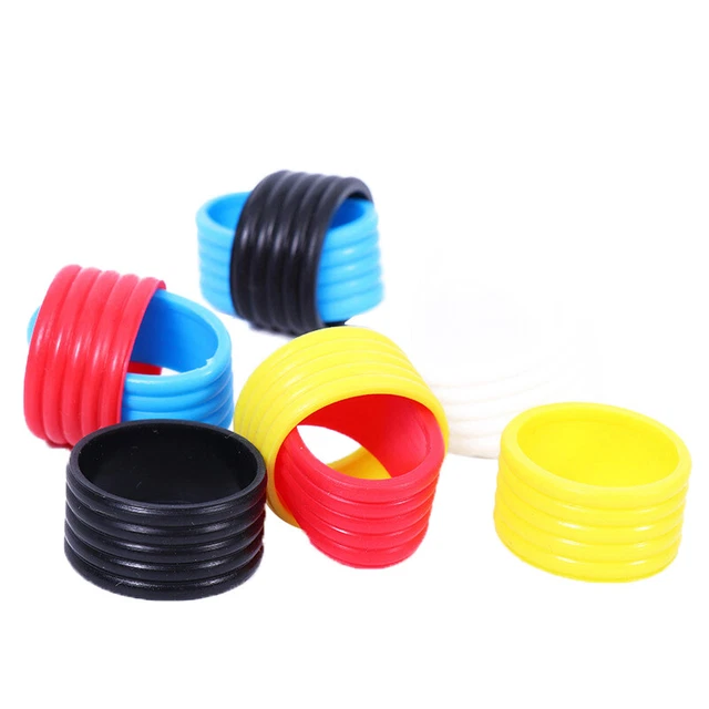 Tennis Racket Grip Rubber Ring Badminton Bat Overgrip Fix Flexible Bands Finishi