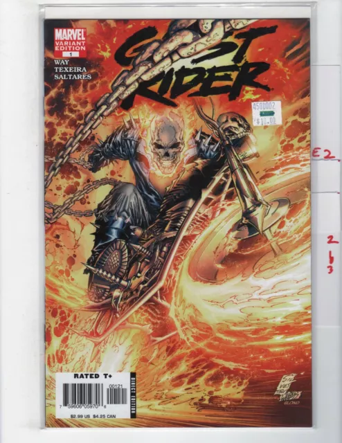 Ghost Rider #1 Silvestri variant VF/NM 2006 Marvel Midnight Sons Disney+ e223