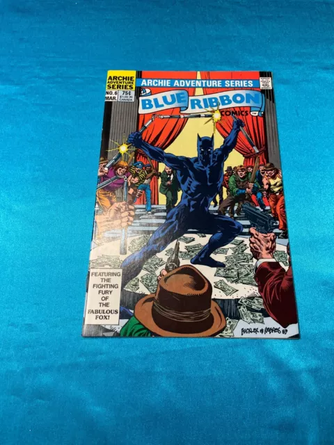 Blue Ribbon Comics, # 6, Mar. 1984 The Fox! Fine Plus Condition