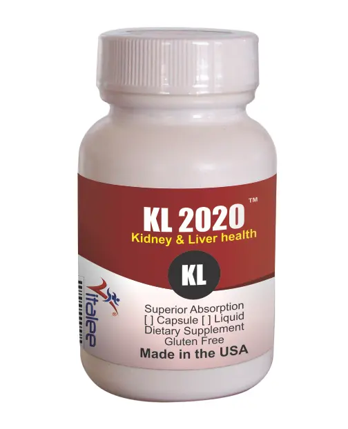 Suplemento de ayuda hepática y renal KL-2020 (1 frasco tapas 60 cnt)
