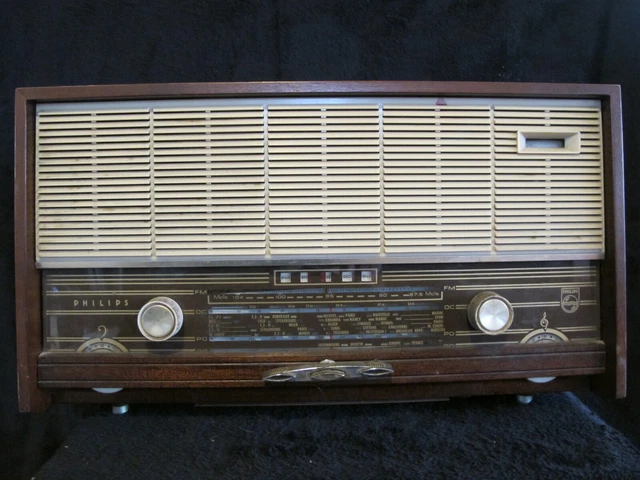 Radio TSF vintage, poste radio art déco