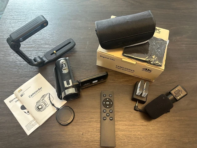 Digital Life 4K UltraHD Camcorder w/Mountable Microphone
