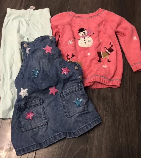 Girls clothes bundle, ages 1-2 and 2-3 years, 3 items