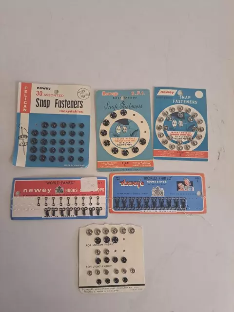 Sujetadores vintage Newey gancho y ojos y broches