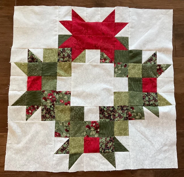 Quilt top Christmas Wreath Door Table Top