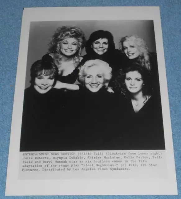 1989 Movie Press Photo Julia Roberts Dolly Parton Sally Field "Steel Magnolias"