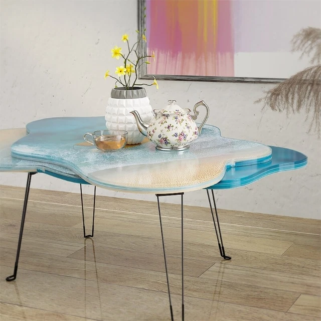 DIY Crystal Epoxy River Table Irregular Tabletop Drop Glue Jewelry