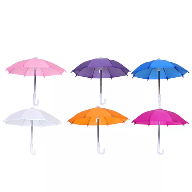 6PCS Prop Miniature Kids Umbrella Toy Umbrella Model Decorative Umbrella Adorn