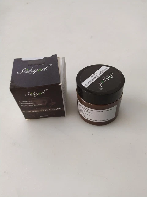 Crema de reparación de cuero para sofá, bálsamo de cuero - marrón oscuro