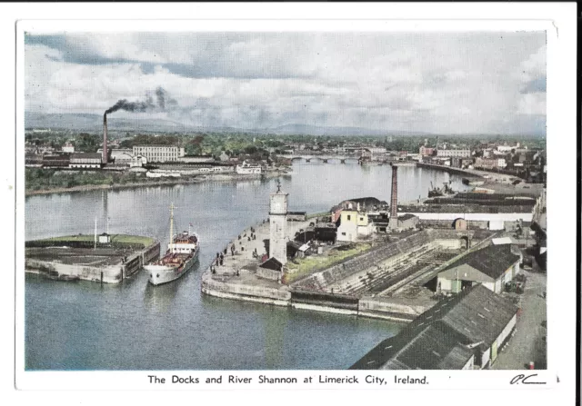 The Docks and River Shannon at Limerick City PPC, Unposted