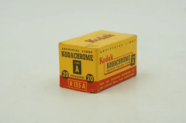 Kodak Roll of K135 Kodachrome Safety Color Film Exp Jan 1954 (20 Exposures)