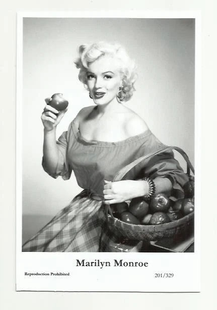 (Bx12) Marilyn Monroe Photo Card (201/329) Filmstar  Pin Up Glamour Girl