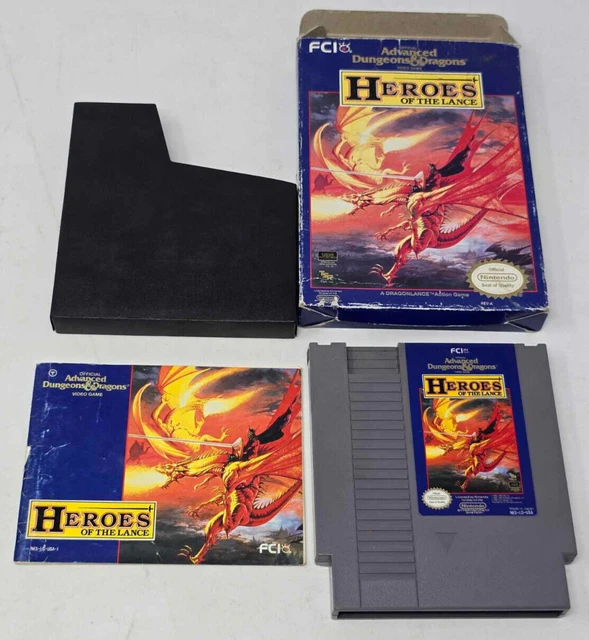 NES ADVANCED DUNGEONS & Dragons: Heroes of the Lance *avec manuel ...
